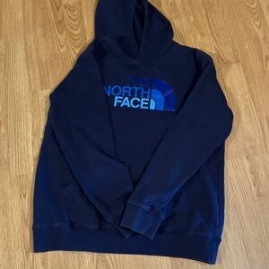 North Face Hoodie Boy’s 18/20 XL/TG Navy Blue Long Sleeve Pullover Sweatshirt